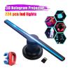 3D Hologram fan,3D Hologram Projector, LED 3D Air Holographic Projector Advertising Machine Display Fan Hologram Player Lamp Advertising Light Led Advertising Board for Halloween,Bar,Casino,Party,Even view 3