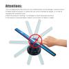 3D Hologram fan,3D Hologram Projector, 3D Hologram Projector Light AC -in Advertising Display LED Fan Holographic Lmaging Lamp Remote 3d Hologram Fan for Halloween,Bar,Casino,Party,Events(WIFI 576LED) view 4