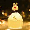 HPYDIY Cute Kangaroo Night Light,Christmas Decorations for Kids Room,Silicone Night Light Children's Night LAmp,Touch Adjustable Rechargeable Classroom Decor and Ideal for Gifts view 1