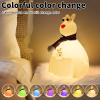 HPYDIY Cute Kangaroo Night Light,Christmas Decorations for Kids Room,Silicone Night Light Children's Night LAmp,Touch Adjustable Rechargeable Classroom Decor and Ideal for Gifts view 2