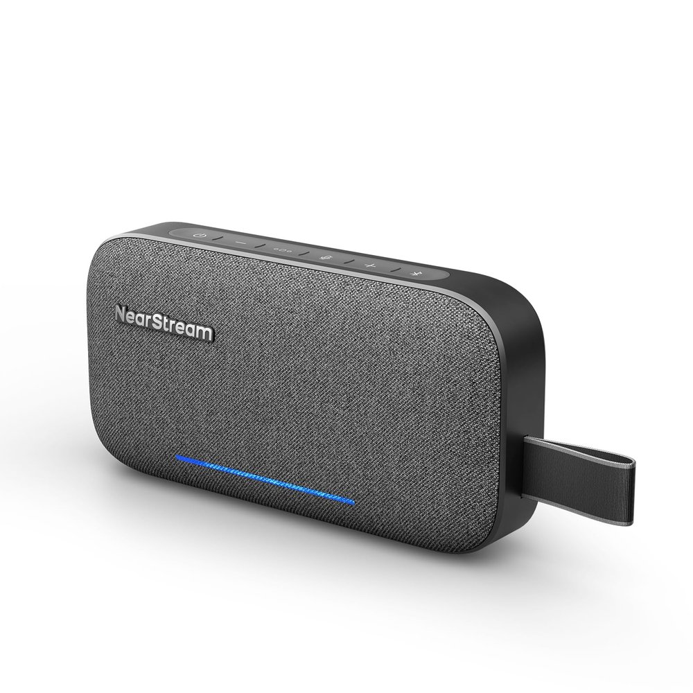 NearStream Portable Bluetooth Speaker, Wireless Speaker with High Fidelity Sound, 15H Playtime, Portable Speaker with Microphone, Party Speaker for Multiple Speaker Pairing, for Outdoor, Home, Office