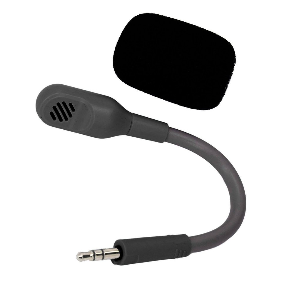 PUSOKEI Microphone Replacement, Detachable Clear Sound Replacement Microphone, Gold Plated Plug, 3.5mm Plug for Gaming Headset (#1)