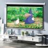 FIEZFEAT 50" 60" 72" Manual Projector Screen Pull Down HD Screen 16:9 4:3 Retractable Movie Screens for Home Cinema Presentation Education Outdoor Indoor, Auto-Locking(4:3,60") view 2