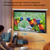 FIEZFEAT 50" 60" 72" Manual Projector Screen Pull Down HD Screen 16:9 4:3 Retractable Movie Screens for Home Cinema Presentation Education Outdoor Indoor, Auto-Locking(4:3,60") view 3
