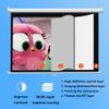FIEZFEAT 50" 60" 72" Manual Projector Screen Pull Down HD Screen 16:9 4:3 Retractable Movie Screens for Home Cinema Presentation Education Outdoor Indoor, Auto-Locking(4:3,60") view 4