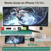 SmartSee Wireless USB-C to HD Transmitter and Receiver Kit Screen Mirror and Screen Extender for iPhone 15 16 Mac iPad to TV Projector Monitor Display Adapter Plug and Play view 2