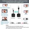 SmartSee Wireless USB-C to HD Transmitter and Receiver Kit Screen Mirror and Screen Extender for iPhone 15 16 Mac iPad to TV Projector Monitor Display Adapter Plug and Play view 4