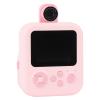 Camera Instant Print, Instant Print Camera for Kids, 48MP Photo 1080P Video 2.4 in Screen Portable Camera Support Music Games Play with 180 Degree Rotating Lens (Roseate) view 1
