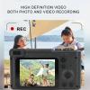 YUYTE Digital Camera, Video Autofocus Camera, Fill Light, Compact Camera for Kids Teens Students Seniors, Anti Shake, Timer Photo Function, Carrying Strap (Black) view 4