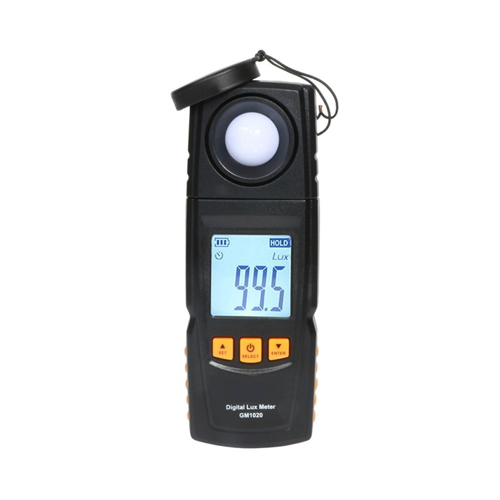 UV Meter, Light Luxmeter Digital Spectrometer Photometer 0~200000 Lux Illuminometer Luminometer Handheld Photometer Lux/FC LM Tester