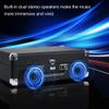 Dioche Record Player, Portable Suitcase Record Player Turntable Record Player with Speakers 3-Speed Turntable for Entertainment and Home Decoration (Black) view 4