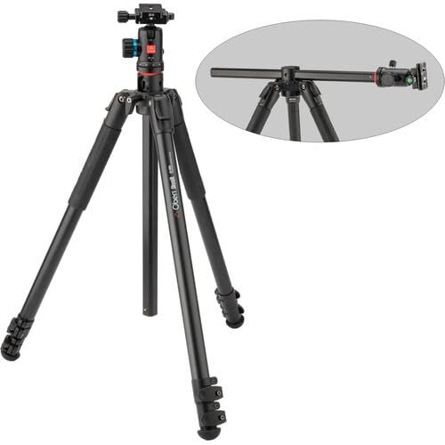 Oben CFT-6194L Skysill 4-Section Carbon Fiber Tripod with 90 Lateral Center Column