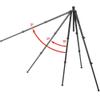Oben CFT-6194L Skysill 4-Section Carbon Fiber Tripod with 90 Lateral Center Column view 3