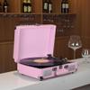 Dioche Record Player, Portable Suitcase Record Player Turntable Record Player with Speakers 3-Speed Turntable for Entertainment and Home Decoration (2) view 3
