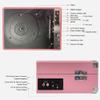Dioche Record Player, Portable Suitcase Record Player Turntable Record Player with Speakers 3-Speed Turntable for Entertainment and Home Decoration (2) view 4