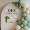 CANTLY One Happy Camper Decal - Camper Theme First Birthday Party Decorations Supplies Wall Stickers, Lumberjack First Birthday Decor Wall Decal, Camper Sign Anniversary Party Photo Props Stickers view 4