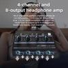 OTDOGUO AMPI4 Professional 4 Channel Headphone Amplifier Audio Compact Stereo Amp+6.35mm 3.5mm Input Volume Control US Plug view 2
