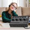 OTDOGUO AMPI4 Professional 4 Channel Headphone Amplifier Audio Compact Stereo Amp+6.35mm 3.5mm Input Volume Control US Plug view 3