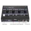 OTDOGUO AMPI4 Professional 4 Channel Headphone Amplifier Audio Compact Stereo Amp+6.35mm 3.5mm Input Volume Control US Plug view 4