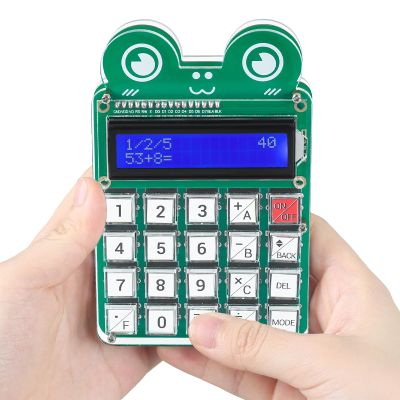 DIY Calculator Soldering Practice Kit, MIOYOOW 6-Digit Math Practice Game with Addition, Subtraction, Multiplication & Division, STEM Educational Soldering Projects for School Learning Electronics