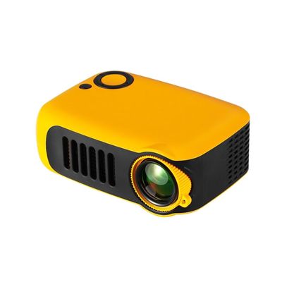 OTDOGUO Mini Projector 3D LED Home Cinema Projector, Portable Smart HD Port TV Box, 1080P 4K US Plug