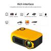 OTDOGUO Mini Projector 3D LED Home Cinema Projector, Portable Smart HD Port TV Box, 1080P 4K US Plug view 3