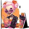 BFRKXOCK Case for All-New Amazon Fire HD 10 and 10 Plus Tablet (13th/11th Generation, 2023/2021 Release) 10.1", Multi-Angle Smart Stand Cover Auto Sleep/Wake, Skeleton Girl view 1