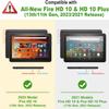 BFRKXOCK Case for All-New Amazon Fire HD 10 and 10 Plus Tablet (13th/11th Generation, 2023/2021 Release) 10.1", Multi-Angle Smart Stand Cover Auto Sleep/Wake, Skeleton Girl view 2