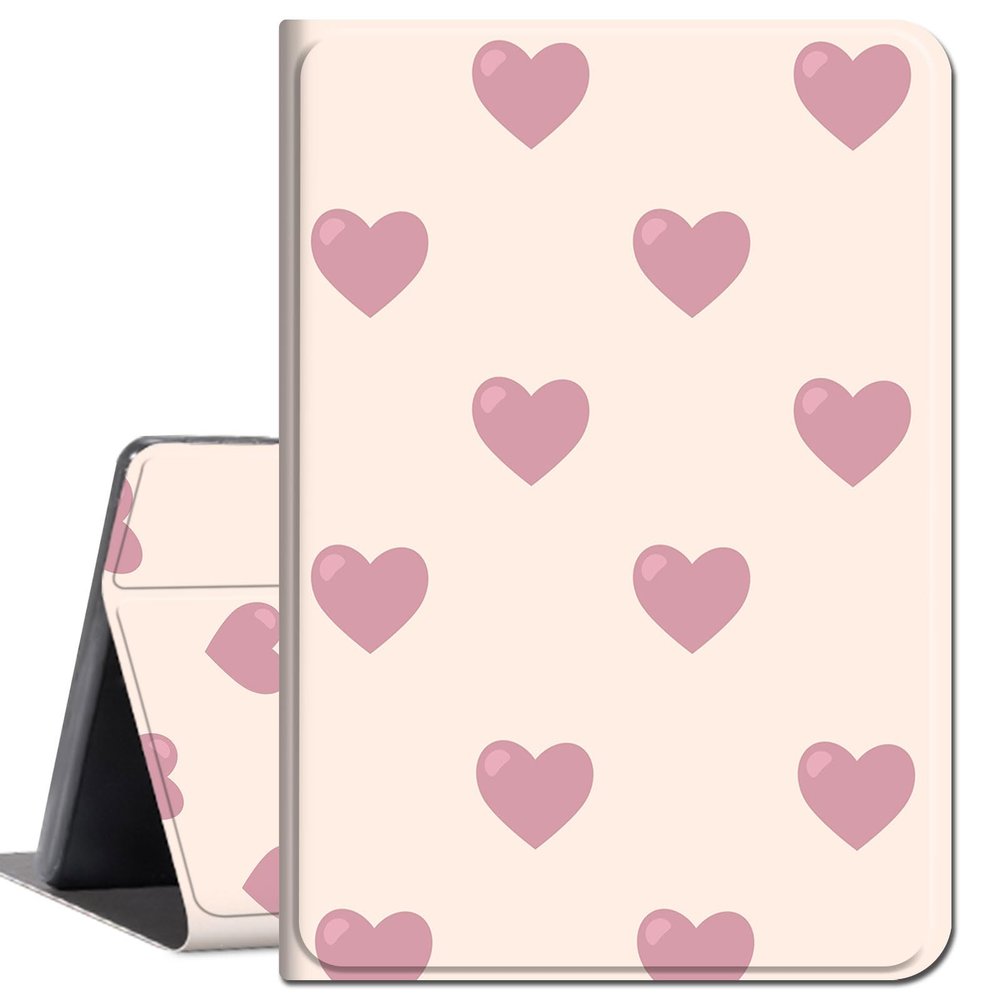 Case for 6" Kindle Paperwhite (10th Generation, 2018 Released),Slim Lightweight Smart Shell Stand Cover with Auto Wake/Sleep for Amazon Kindle Paperwhite 2018 E-Reader,Pink Love Heart