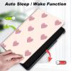Case for 6" Kindle Paperwhite (10th Generation, 2018 Released),Slim Lightweight Smart Shell Stand Cover with Auto Wake/Sleep for Amazon Kindle Paperwhite 2018 E-Reader,Pink Love Heart view 3