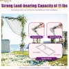 20ft x 10ft Pipe and Drape Backdrop Stand Kit Heavy Duty Backdrop Stand with Weighted Metal Bases for Wedding Ceremony, Silver view 3