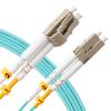 KeepFly Fiber- OM4 LC to LC Fiber Patch Cable 2M-5Pack, 40G/100Gb 50/125m Multimode Duplex MM Fiber Optic Patch Cord LSZH(Aqua) - 2M/7ft 5Pack view 2