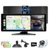 10.26 Inch Carplay Screen for Car, Portable CarPlay Screen with Wireless Carplay & Android Auto, 4K Dash Cam/1080P Backup Camera/GPS Navigation/Mirror Link/Bluetooth, Car Touch Screen with 64GB TF view 1