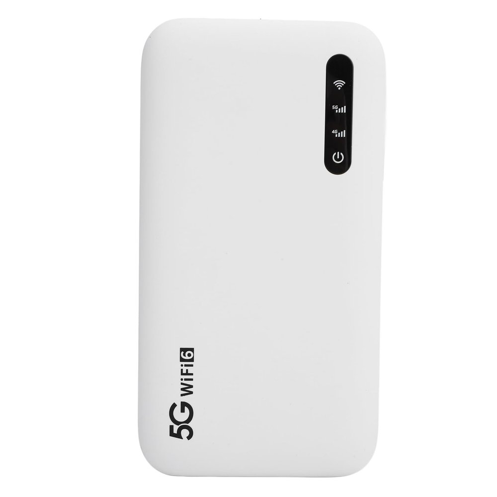 5G 6 Mobile Hotspot Router, Mobile Hotspot, High Speed Support 16 Devices 6100mAh Portable Hotspot Router with SIM Card Slot for Phone Tablet
