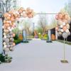 10ft x 10ft Pipe and Drape Backdrop Stand Kit Heavy Duty Backdrop Adjustable Stand with Weighted Metal Bases for Backdrop Frame Wedding Backdrop Ceremony Backdrop, Gold view 3