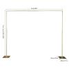 10ft x 10ft Pipe and Drape Backdrop Stand Kit Heavy Duty Backdrop Adjustable Stand with Weighted Metal Bases for Backdrop Frame Wedding Backdrop Ceremony Backdrop, Gold view 4
