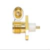 BJDZ 50Ohm 4 Pcs SMA Female 2 Hole Flange Solder Mounting for PCB Connector. view 4
