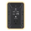 Black Outlet Extender with Night Light, HANYCONY Multi Plug Outlet, USB Wall Charger Surge Protector 4 USB Charging Port(1USB C), Power Strip Electrical Outlet Splitter Expander for Office Dorm Room view 1
