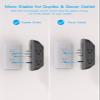 Black Outlet Extender with Night Light, HANYCONY Multi Plug Outlet, USB Wall Charger Surge Protector 4 USB Charging Port(1USB C), Power Strip Electrical Outlet Splitter Expander for Office Dorm Room view 3