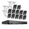 ANNKE 4K Security Camera System, 16CH H.265+ DVR with AI Human/Vehicle Detection for Home/Business Surveillance, 12X 8MP CCTV Bullet Cams with Smart Color Night Vision, Work with Alexa, NO Hard Disk view 1