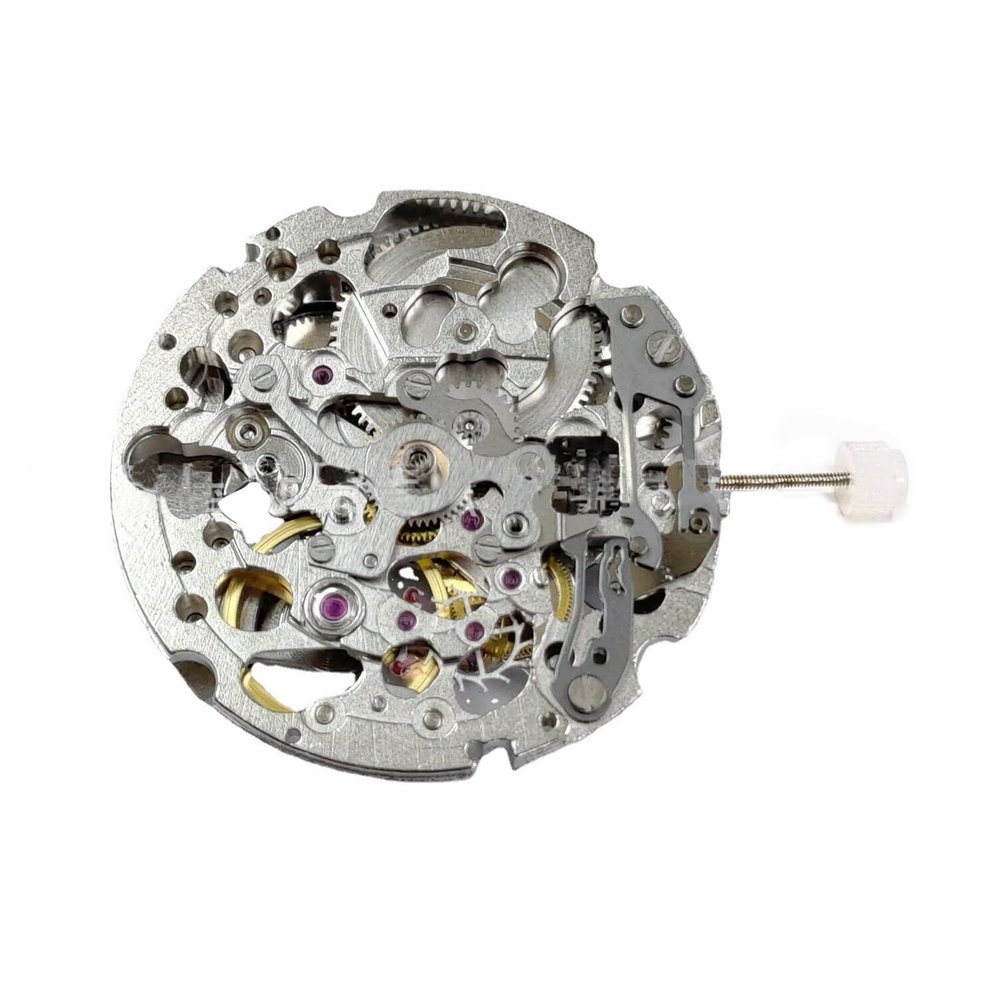 21 Jewels 3-Hand Skeleton Automatic Mechanical Watch Movement for Miyota 8N24