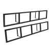 2 Pieces Modern CD Storage Floating Shelf CD DVD Video Game Organizer 4 Compartment Wall Mounted CD Storage Rack with Load-Bearing Capacity up to 22lbs view 4