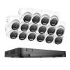 ANNKE 4K Security Camera System, 16CH H.265+ DVR with AI Human/Vehicle Detection for Home/Business Surveillance, 16X 8MP CCTV Turret Cams with Smart Color Night Vision, Work with Alexa, NO Hard Disk view 1