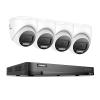 ANNKE 4K Security Camera System, 16CH H.265+ DVR with AI Human/Vehicle Detection for Home/Business Surveillance, 4X 8MP CCTV Turret Cams with Smart Color Night Vision, Work with Alexa, NO Hard Disk view 1