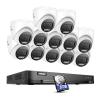 ANNKE 4K Security Camera System, 16CH H.265+ DVR with AI Human/Vehicle Detection for Home/Business Surveillance, 12X 8MP CCTV Turret Cams with Smart Color Night Vision, Work with Alexa, 3TB Hard Disk view 1