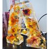 Handmade Floral Night Light, Floral Resin Night Light Letter, Floral Resin Letter Lamp with LED Light, Handmade Floral Resin Letter Night Light, Personalized DIY Floral Letter Name Night Light (A) view 1
