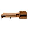 AngelcityCC Monitor Stand Riser, Desk Organizer with Drawer and Lock, 3-Tier Computer Stand, Office Desk Accessories, Office Organization view 2