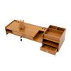 AngelcityCC Monitor Stand Riser, Desk Organizer with Drawer and Lock, 3-Tier Computer Stand, Office Desk Accessories, Office Organization view 3