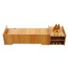 AngelcityCC Monitor Stand Riser, 3 Tiers Laptop Computer Monitor Riser, Desktop Wooden Screen Monitor Stand Riser with Storage&Lock for Home Office view 3