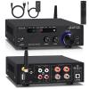 Beffkkip Amplifier Home Audio,Stereo Receiver Bluetooth 5.0 Power amp 100W x2 Wireless HiFi Stereo Class D Digital 2 Channel Integrated with Bass Treble Control for Passive Speakers view 1